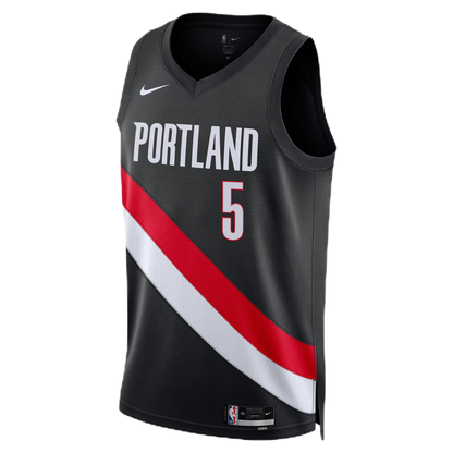 Jrue Holiday #5 Portland Trail Blazers Black Icon Jersey