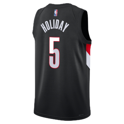 Jrue Holiday #5 Portland Trail Blazers Black Icon Jersey