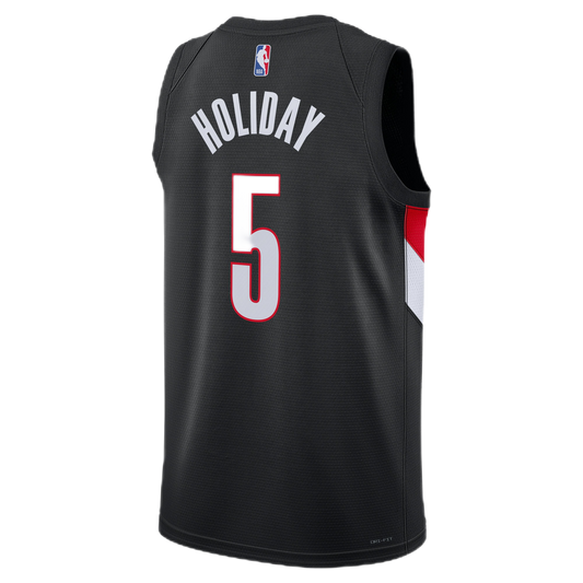Jrue Holiday #5 Portland Trail Blazers Black Icon Jersey