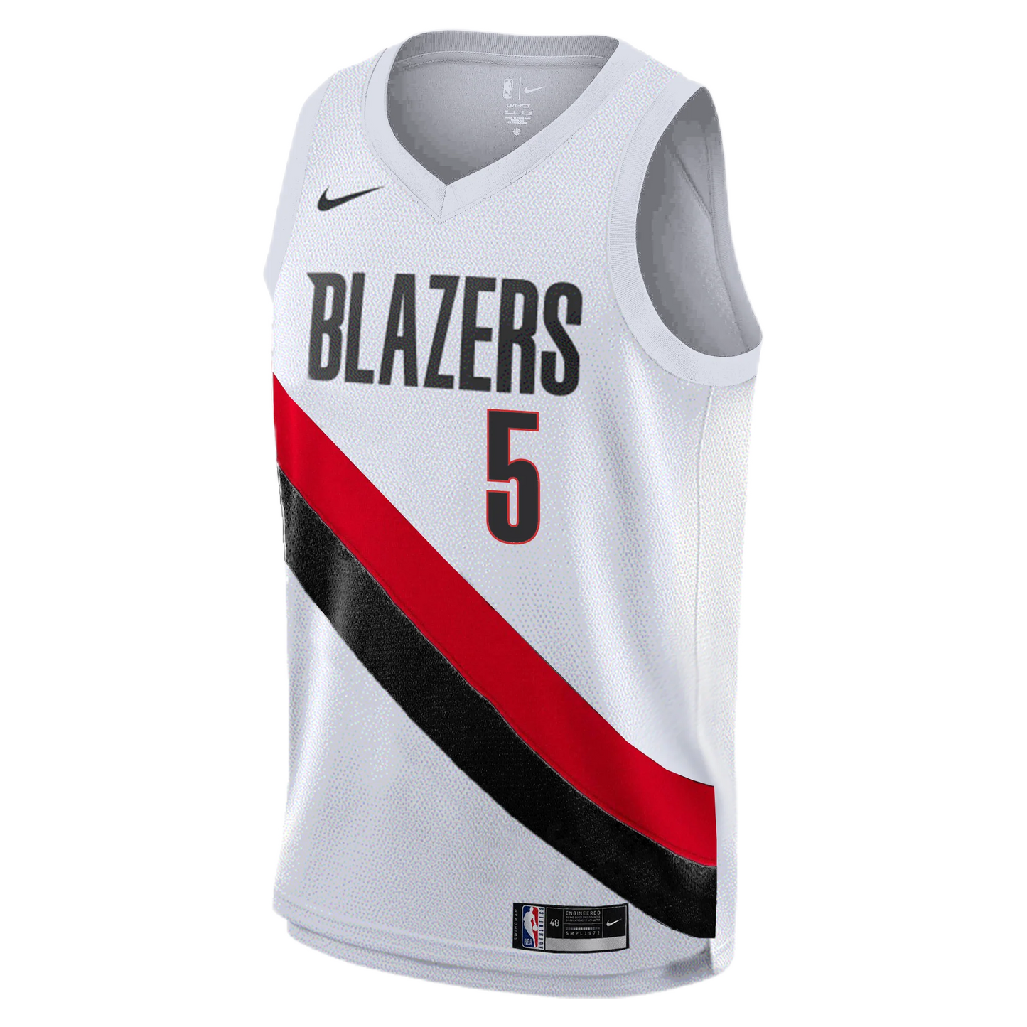 Jrue Holiday #5 Portland Trail Blazers White Association Jersey