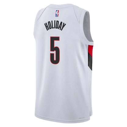 Jrue Holiday #5 Portland Trail Blazers White Association Jersey