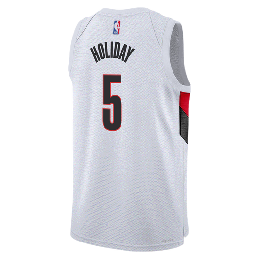 Jrue Holiday #5 Portland Trail Blazers White Association Jersey