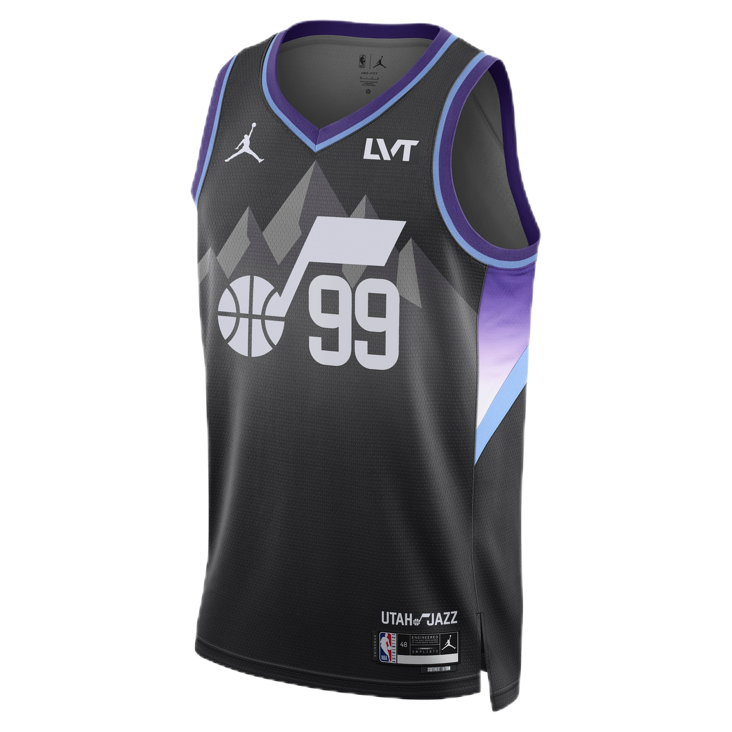 KJ Martin #99 Utah Jazz Black Statement Jersey