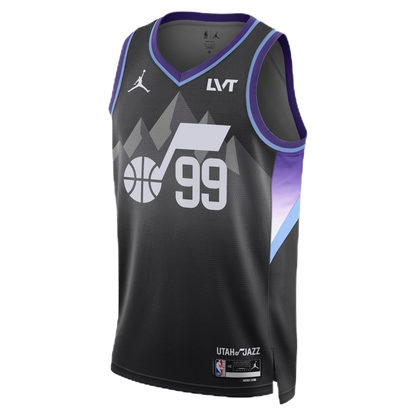 KJ Martin #99 Utah Jazz Black Statement Jersey
