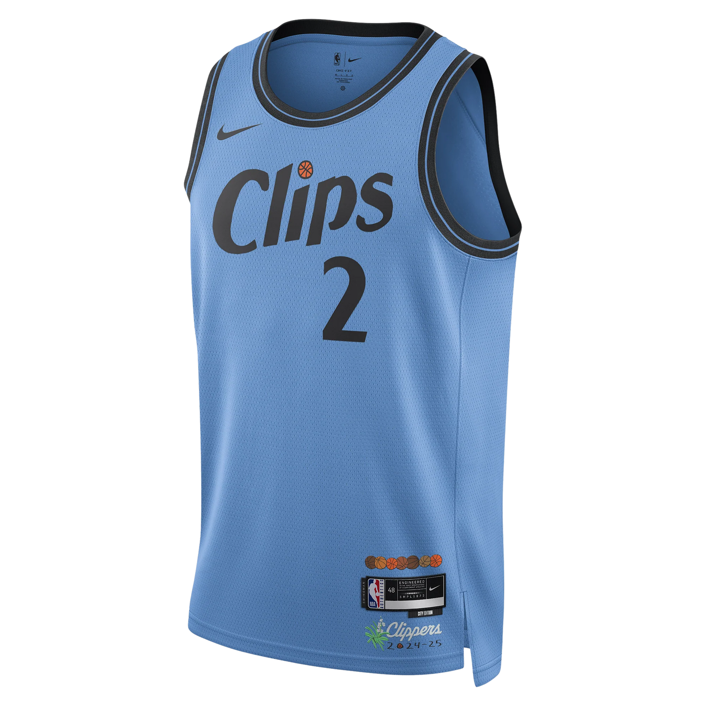 Kawhi Leonard #2 LA Clippers Light Blue City Edition Jersey