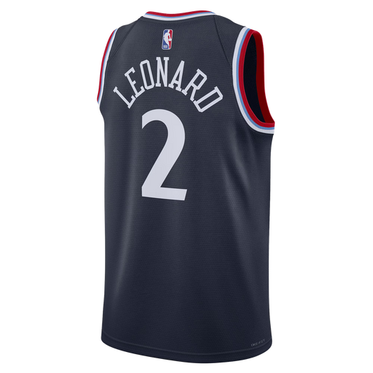 Kawhi Leonard #2 LA Clippers Navy Icon Jersey