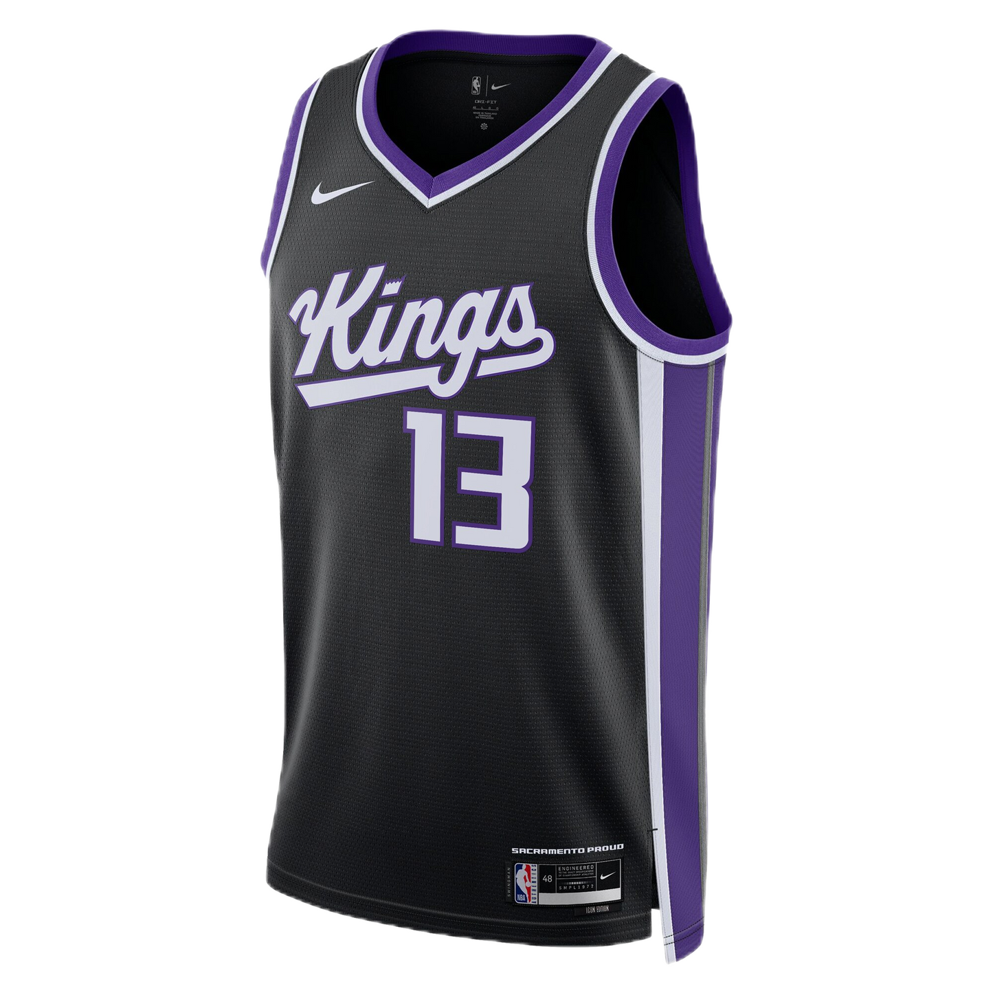 Keegan Murray #13 Sacramento Kings Black Icon Jersey
