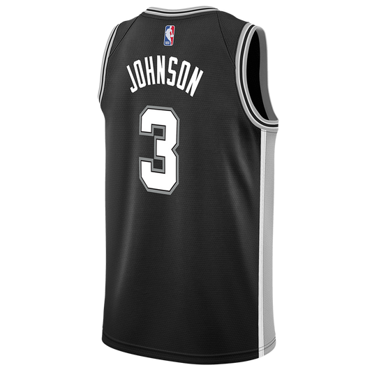 Keldon Johnson #3 San Antonio Spurs Black Icon Jersey