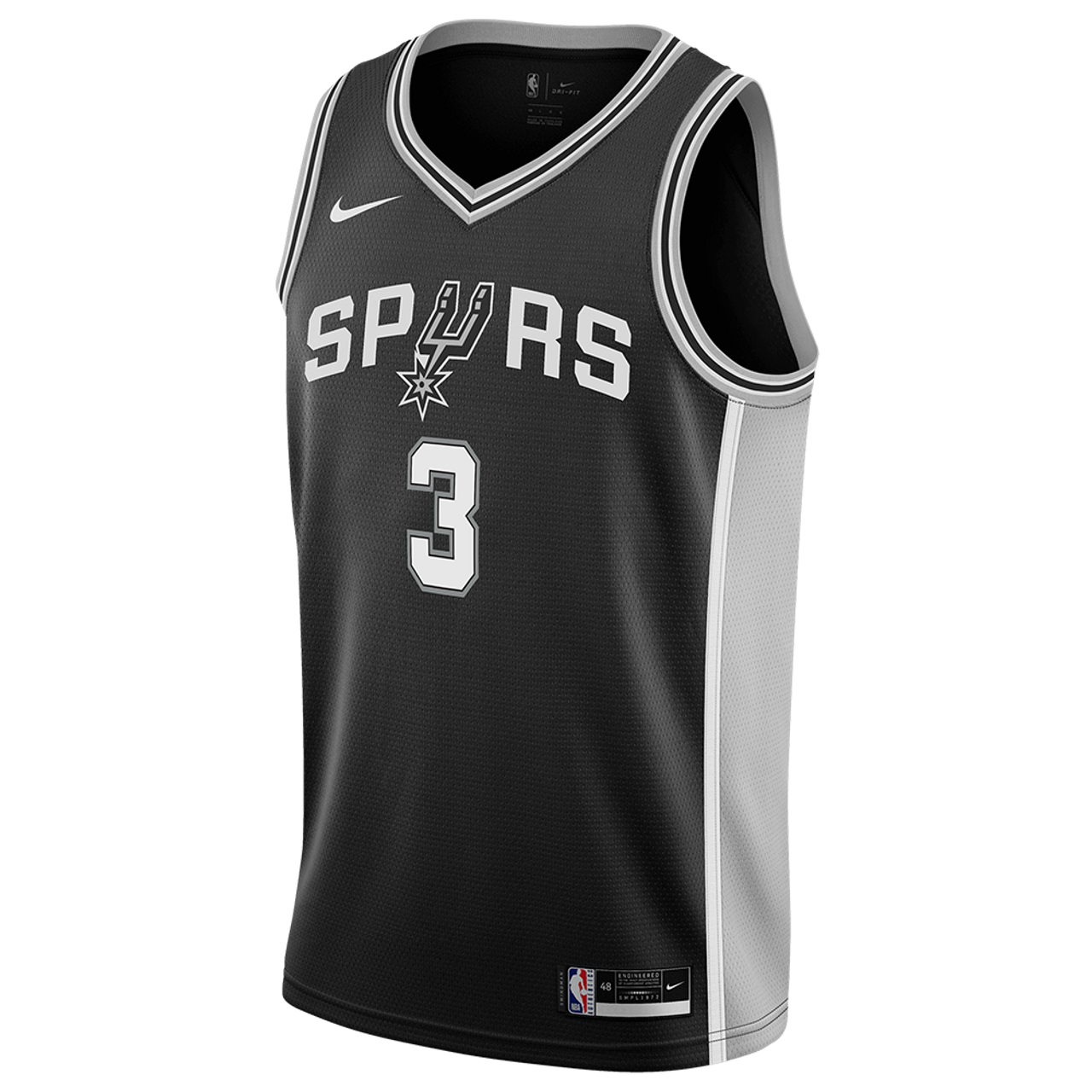 Keldon Johnson #3 San Antonio Spurs Black Icon Jersey