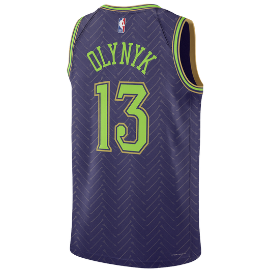 Kelly Olynyk #13 New Orleans Pelicans Purple City Edition Jersey