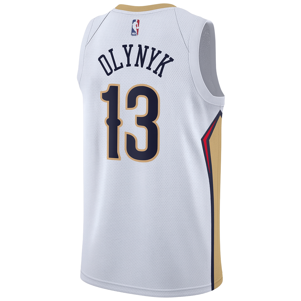 Kelly Olynyk #13 New Orleans Pelicans White Association Jersey