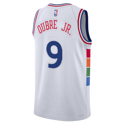 Kelly Oubre Jr. #9 Philadelphia 76ers White City Edition Jersey