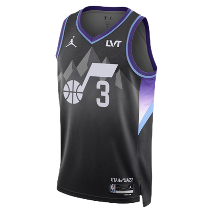 Keyonte George #3 Utah Jazz Black Statement Jersey