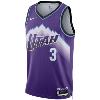 Keyonte George #3 Utah Jazz Purple Icon Jersey