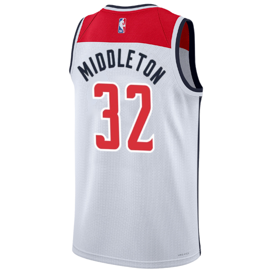 Khris Middleton #32 Washington Wizards White Association Jersey