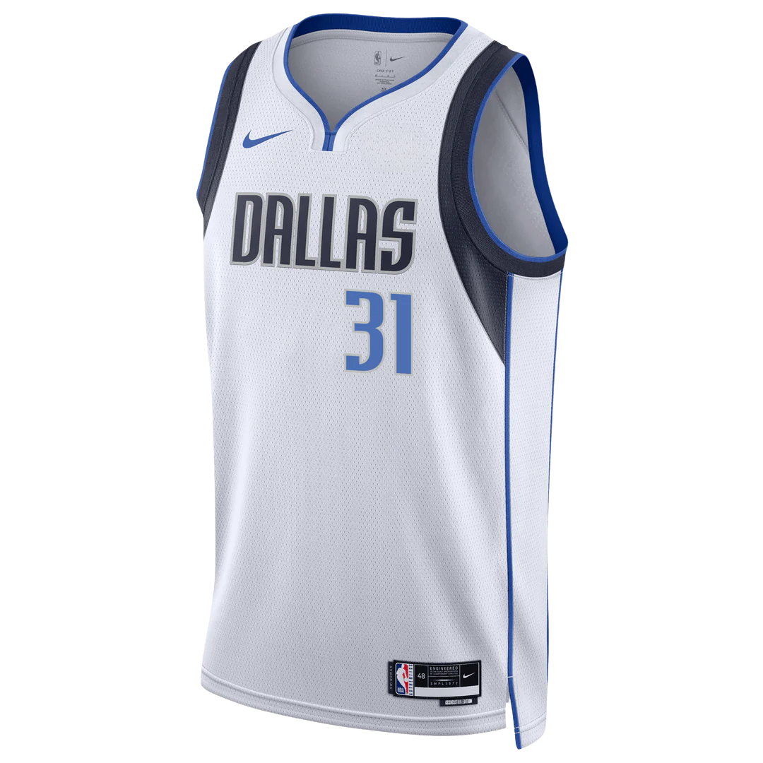 Klay Thompson #31 Dallas Mavericks White Association Jersey