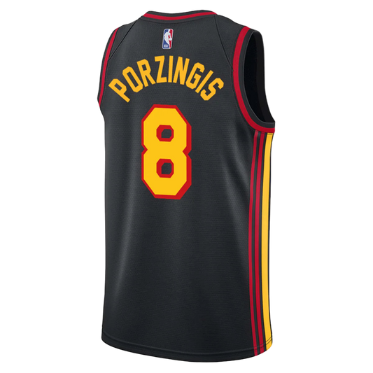 Kristaps Porziņģis #8 Atlanta Hawks Black Statement Jersey
