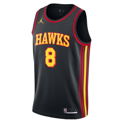 Kristaps Porziņģis #8 Atlanta Hawks Black Statement Jersey