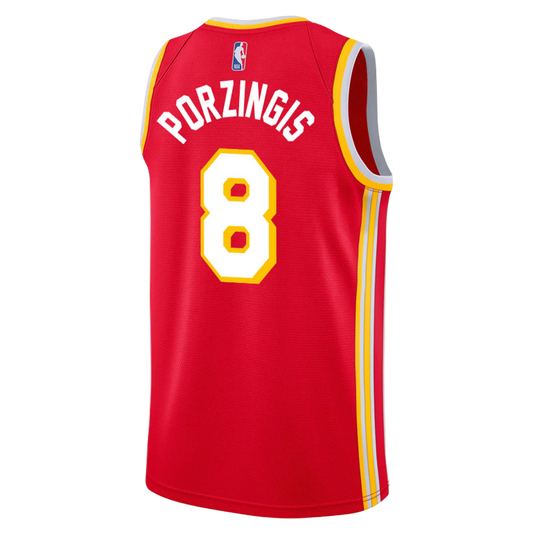 Kristaps Porziņģis #8 Atlanta Hawks Red Icon Jersey