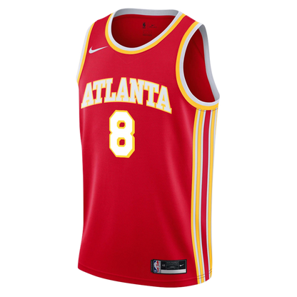 Kristaps Porziņģis #8 Atlanta Hawks Red Icon Jersey