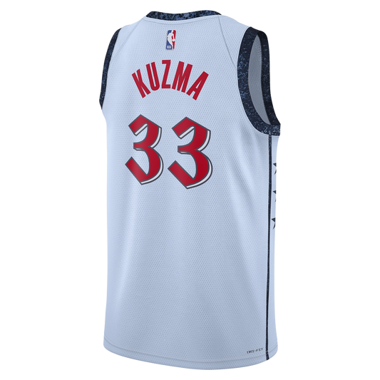Kyle Kuzma #33 Washington Wizards Blue City Edition Jersey
