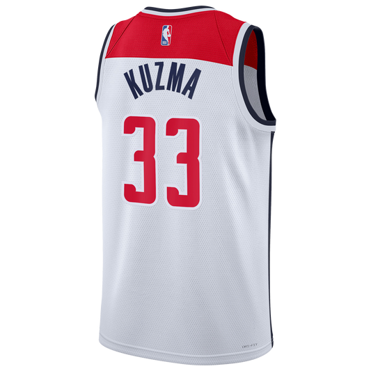 Kyle Kuzma #33 Washington Wizards White Association Jersey