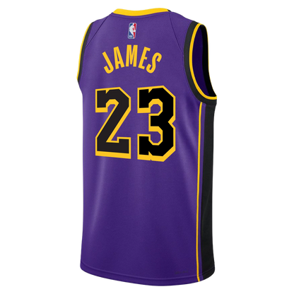 LeBron James #23 Los Angeles Lakers Purple Statement Jersey