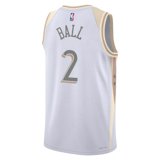 Lonzo Ball #2 Chicago Bulls White City Edition Jersey