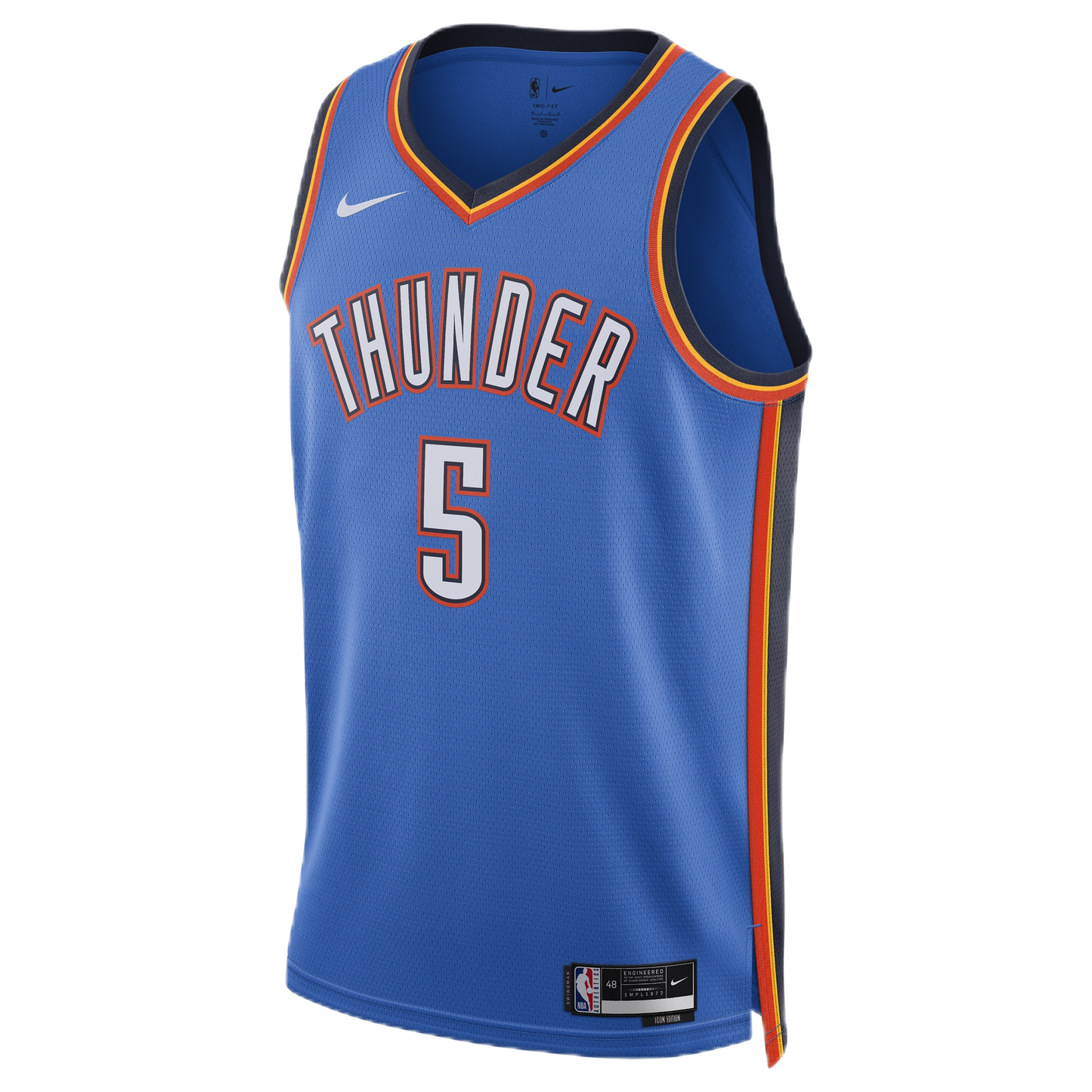 Luguentz Dort #5 Oklahoma City Thunder Blue Icon Jersey