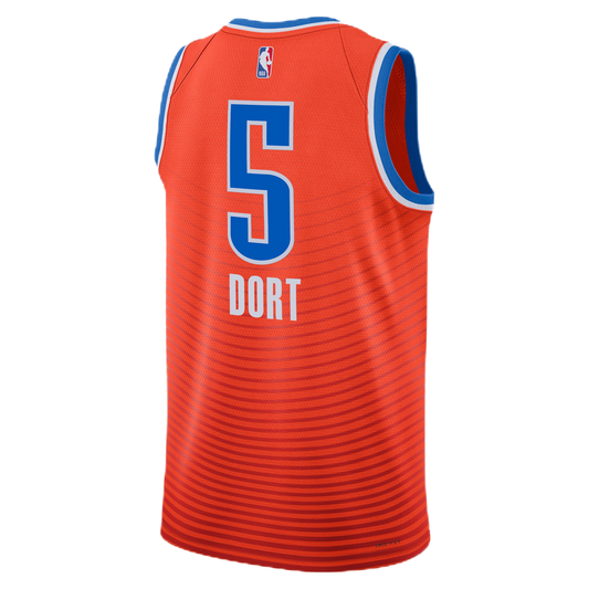 Luguentz Dort #5 Oklahoma City Thunder Orange Statement Jersey