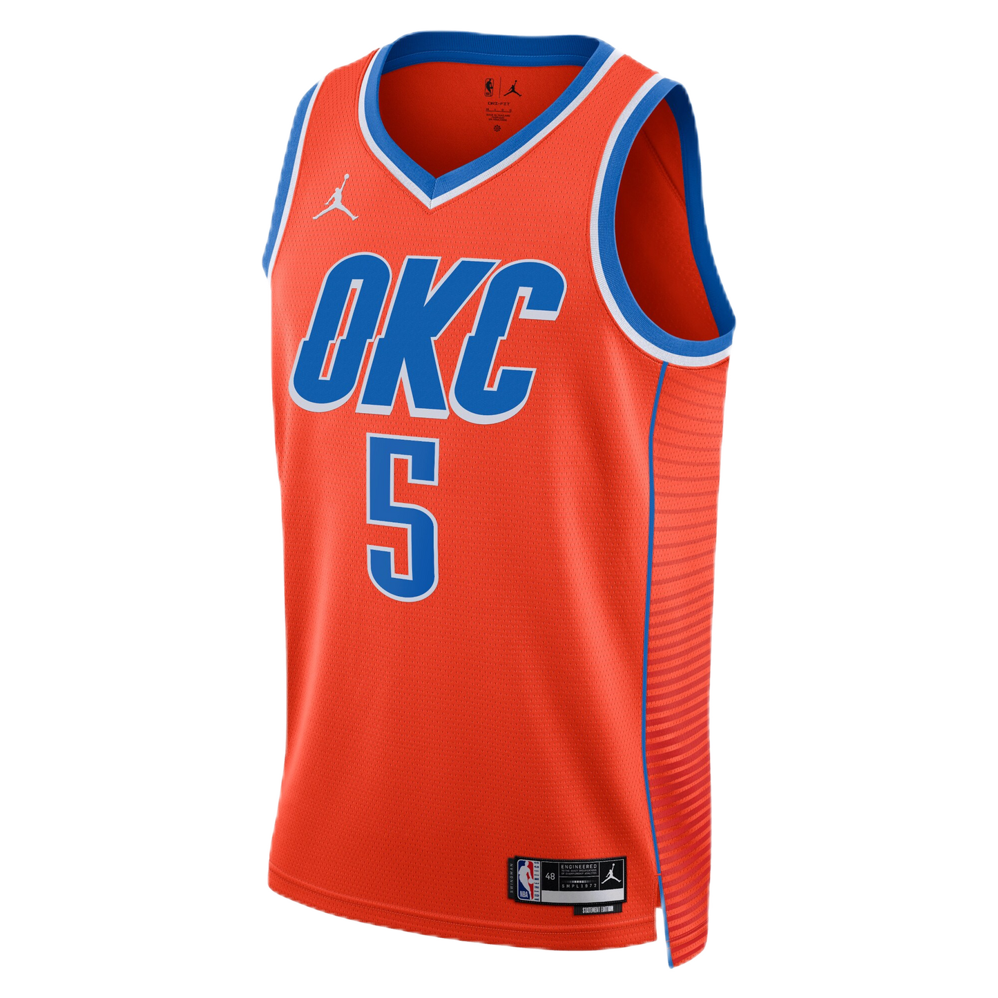 Luguentz Dort #5 Oklahoma City Thunder Orange Statement Jersey