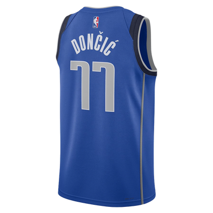Luka Dončić #77 Dallas Mavericks Blue Icon Jersey