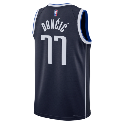 Luka Dončić #77 Dallas Mavericks Navy Statement Jersey