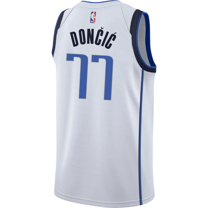 Luka Dončić #77 Dallas Mavericks White Association Jersey