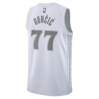 Luka Dončić #77 Dallas Mavericks White City Edition Jersey