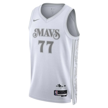 Luka Dončić #77 Dallas Mavericks White City Edition Jersey