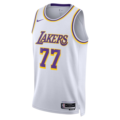 Luka Dončić #77 Los Angeles Lakers White Association Jersey