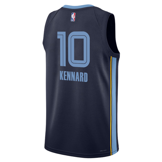 Luke Kennard #10 Memphis Grizzlies Navy Icon Jersey