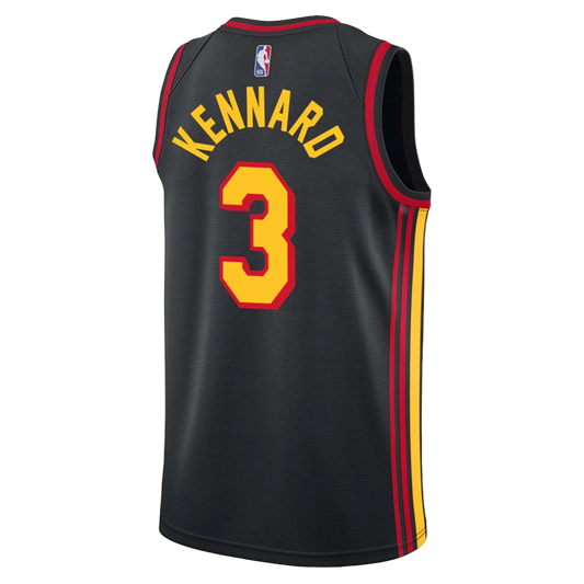 Luke Kennard #3 Atlanta Hawks Black Statement Jersey