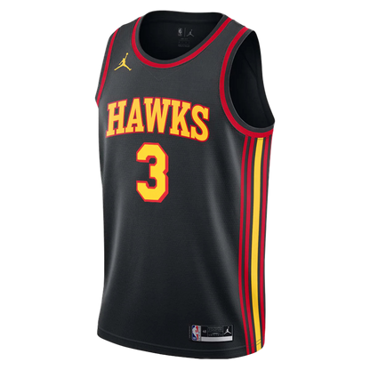 Luke Kennard #3 Atlanta Hawks Black Statement Jersey