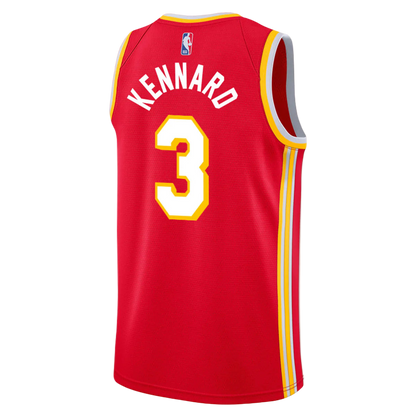 Luke Kennard #3 Atlanta Hawks Red Icon Jersey