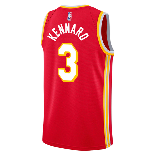 Luke Kennard #3 Atlanta Hawks Red Icon Jersey