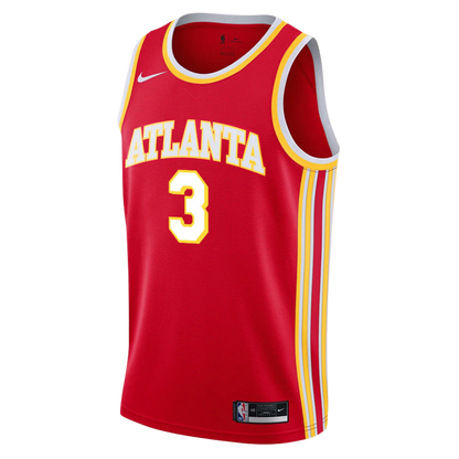 Luke Kennard #3 Atlanta Hawks Red Icon Jersey