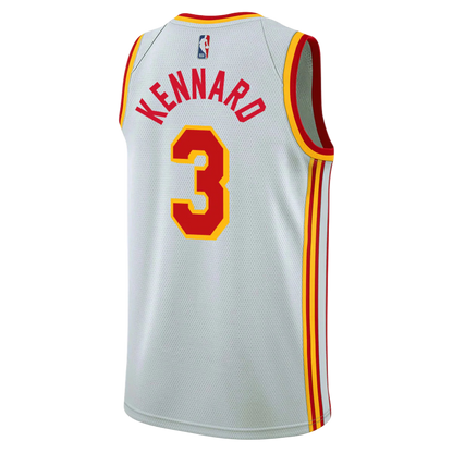 Luke Kennard #3 Atlanta Hawks White Association Jersey