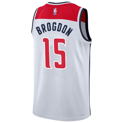 Malcolm Brogdon #15 Washington Wizards White Association Jersey