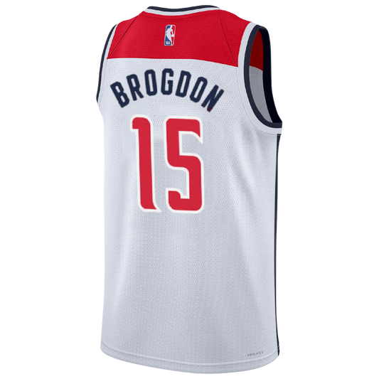 Malcolm Brogdon #15 Washington Wizards White Association Jersey