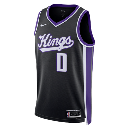 Malik Monk #0 Sacramento Kings Black Icon Jersey
