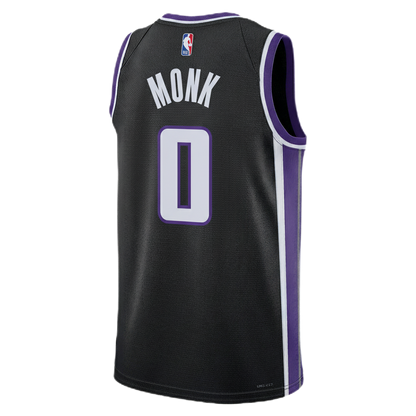 Malik Monk #0 Sacramento Kings Black Icon Jersey