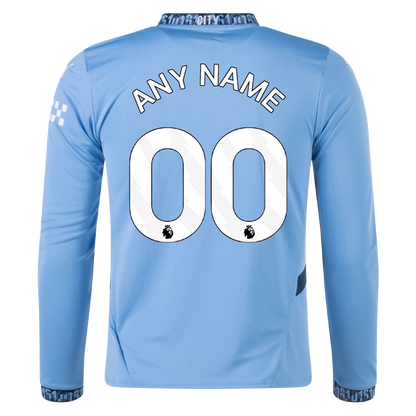 Manchester City 24/25 Home Long Sleeve Soccer Jersey
