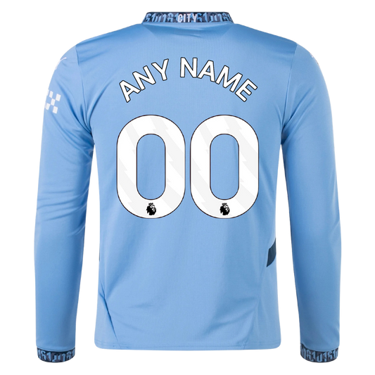 Manchester City 24/25 Home Long Sleeve Soccer Jersey